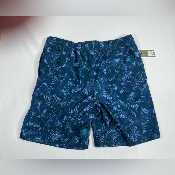 Goodfellow & Co Blue and Green Board Shorts with Tropical Print - Picture 6 of 7